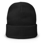 Embroidered Beanie - Black Logo