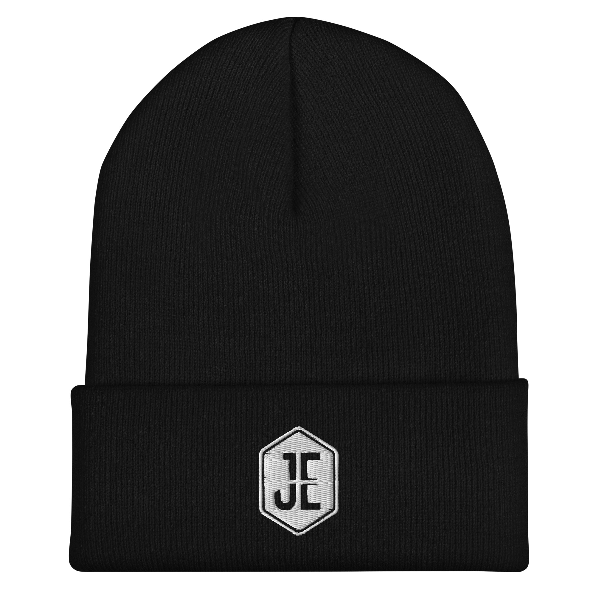 Jake Eichorn Cuffed Beanie - White Logo - Image 2