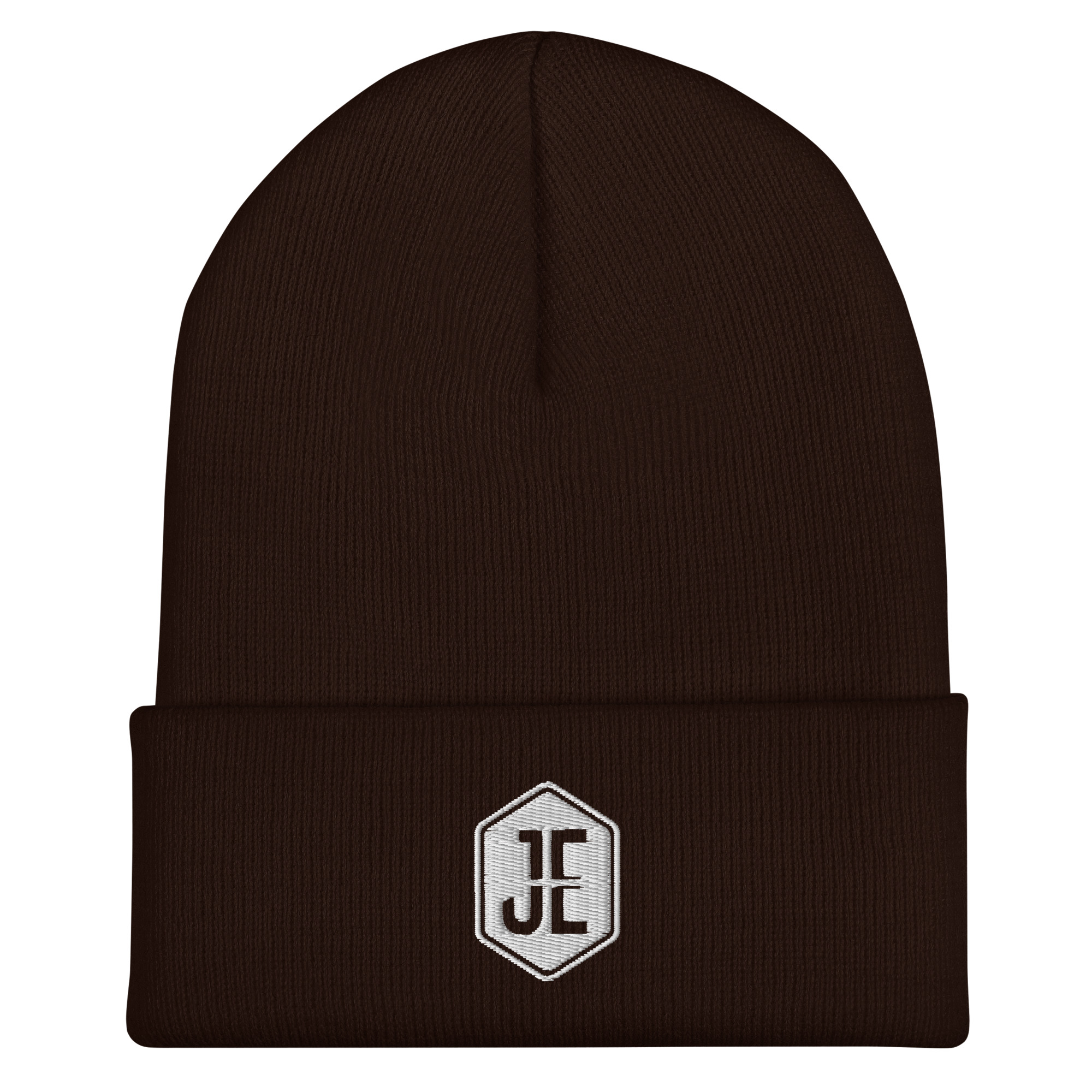 Jake Eichorn Cuffed Beanie - White Logo - Image 3