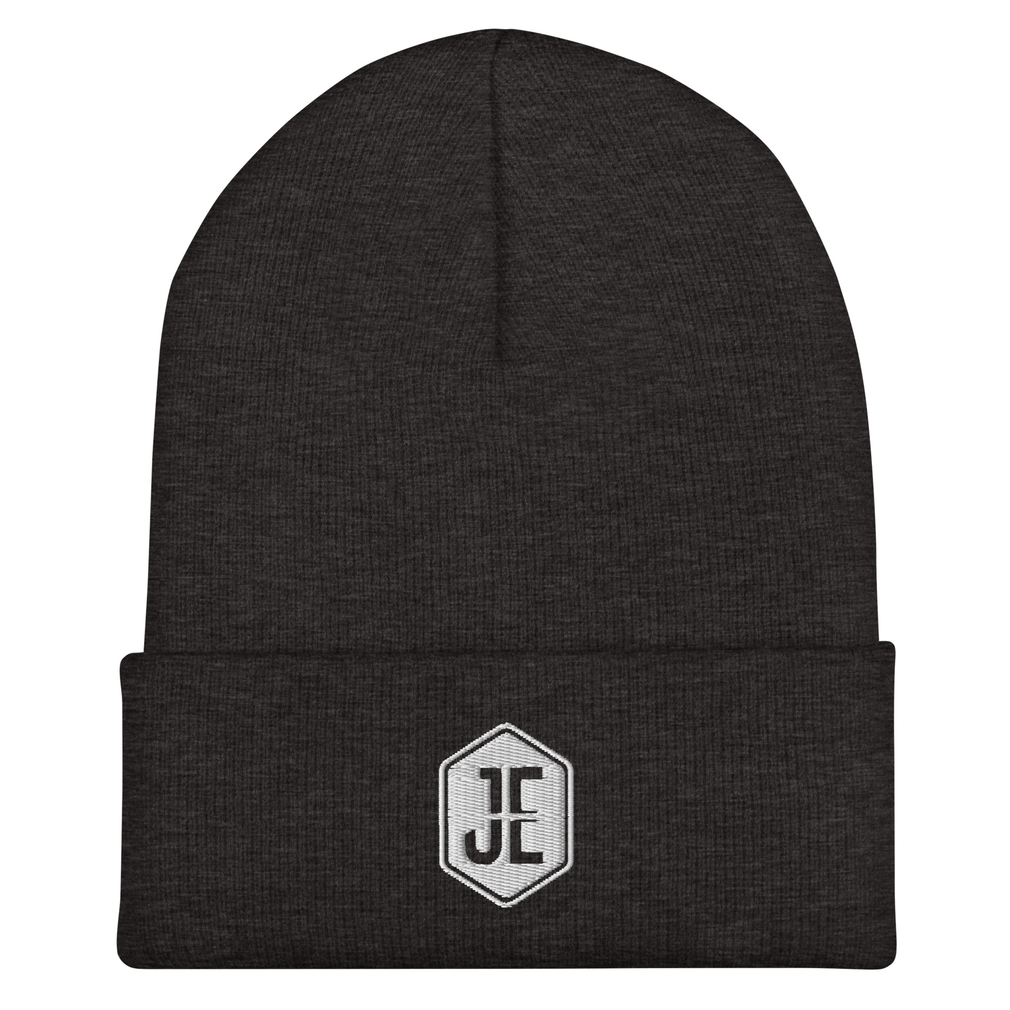 Jake Eichorn Cuffed Beanie - White Logo - Image 4