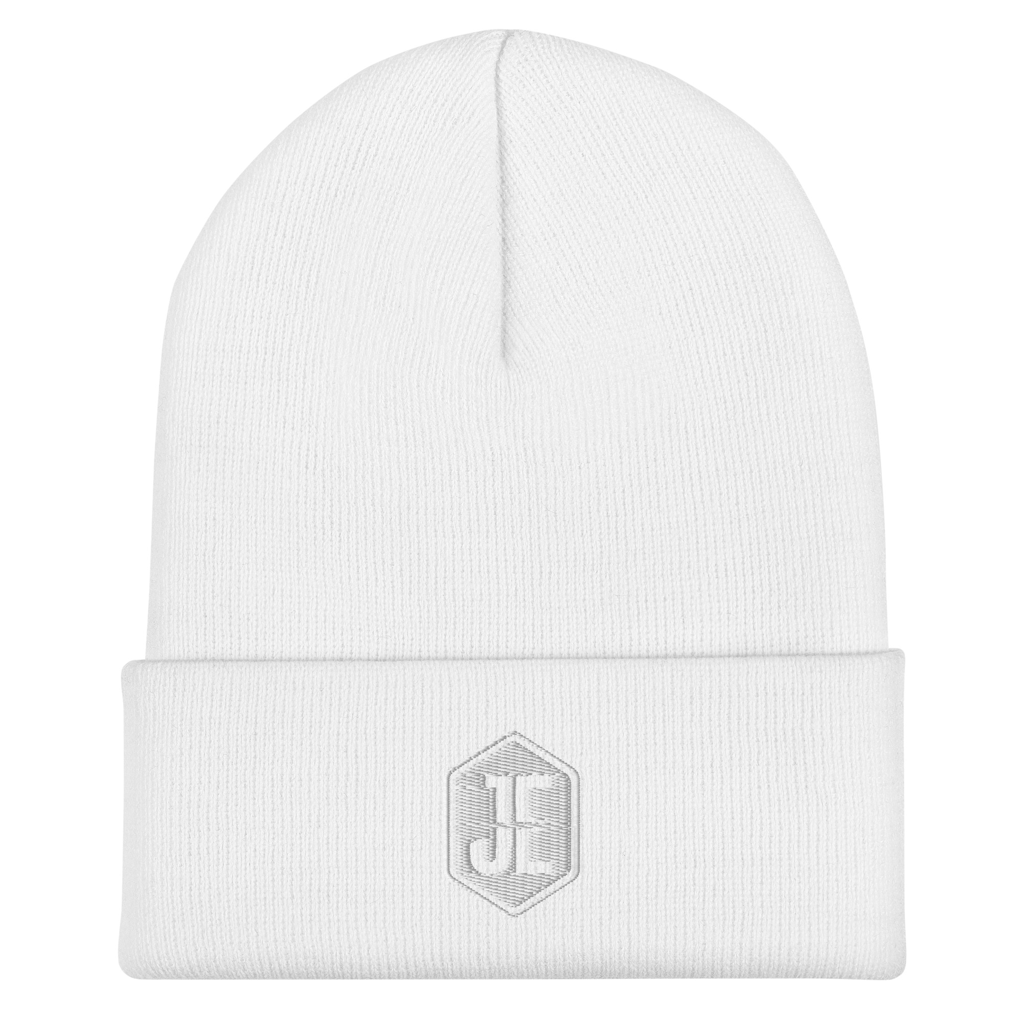 Jake Eichorn Cuffed Beanie - White Logo - Image 12