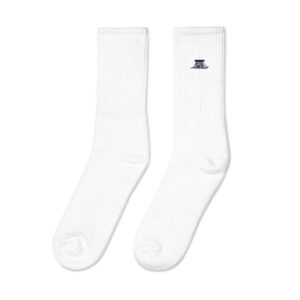 Aggie, True Embroidered Crew Socks