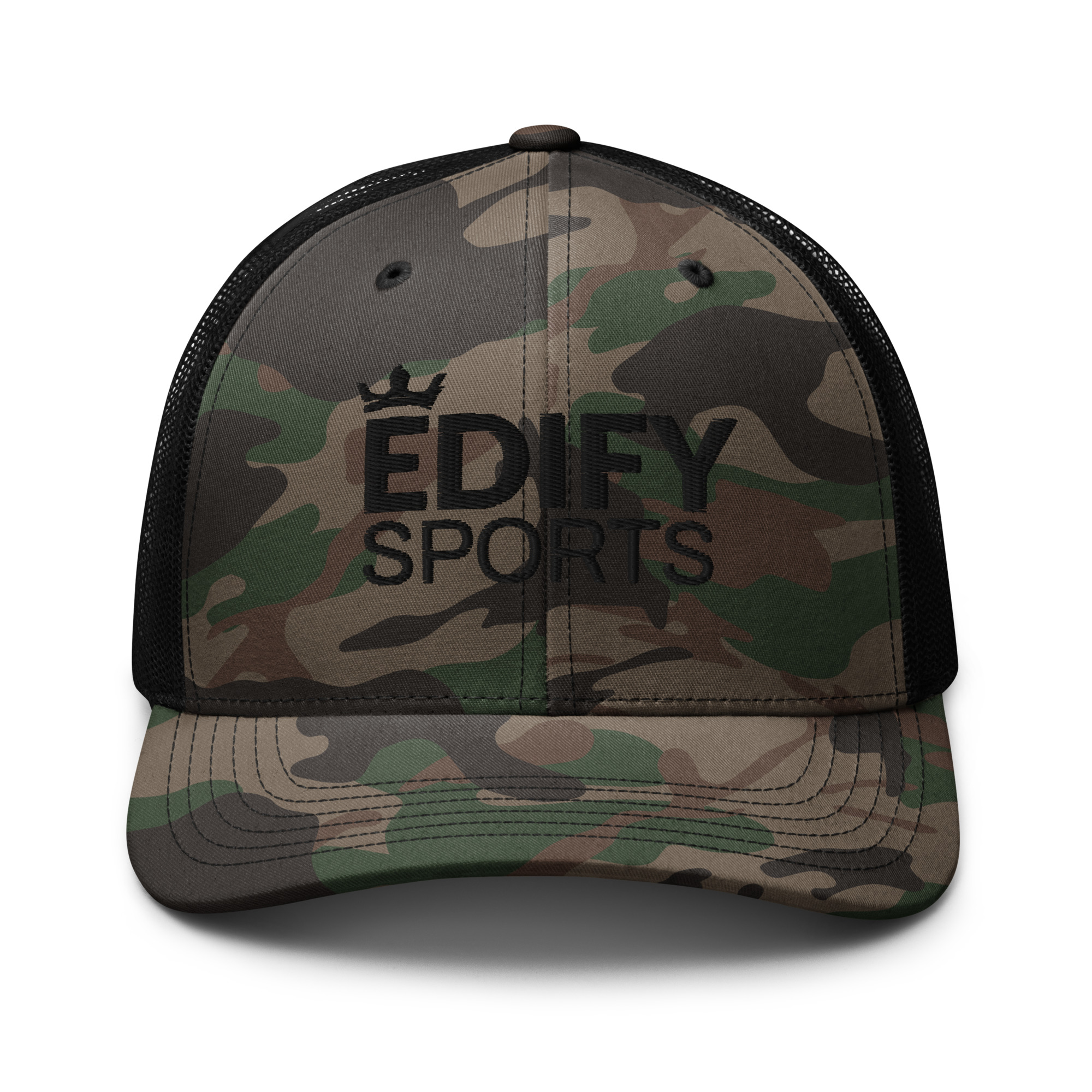 Edify Sports Camouflage trucker hat