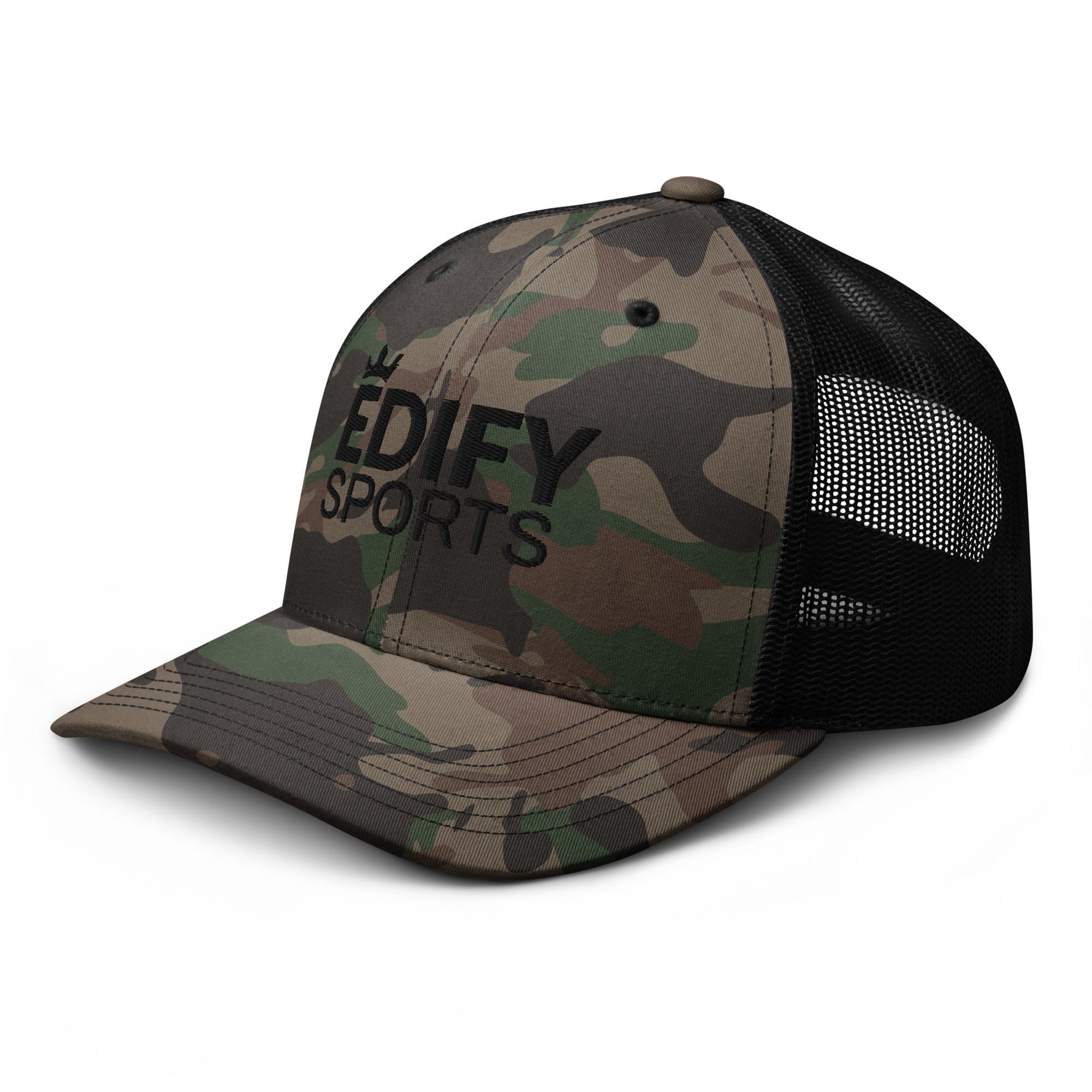 Edify Sports Camouflage trucker hat - Image 4